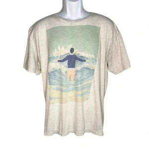American Apparel Graphic T-Shirt | Short Sleeve | Man in Ocean Scene